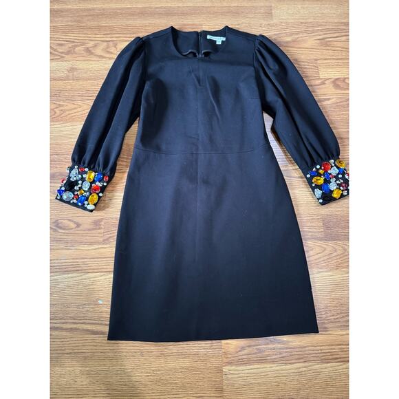 VERONICA BEARD Amery Dress classic Black Jeweled size 4 /small - Picture 8 of 13